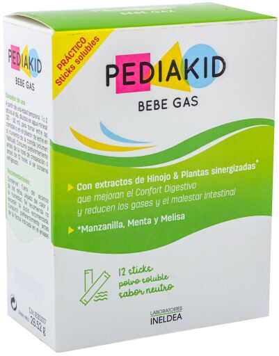 Pediakid Bebe Gas 12 Sticks