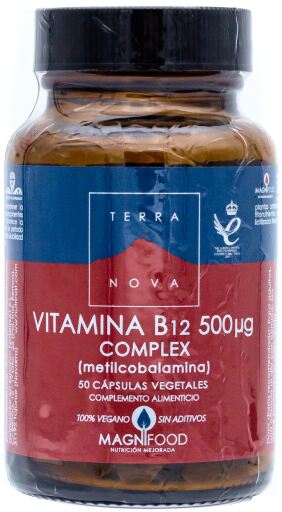 Vitamina B12 500 mcg Complex 50 Cápsulas