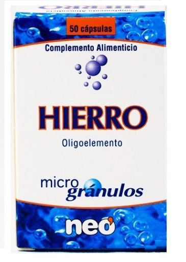 Hierro Microgranulos 50 Cápsulas