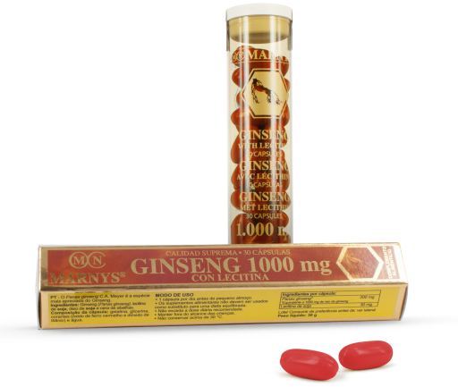 Ginseng con Lecitina 30 Cápsulas x 1000 mg