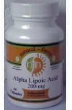 Acido Alfa Lipoico 200 mg 60 cápsulas