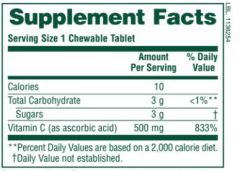 Suplemento de Vitamina C Lovites 500mg - 90 Comprimidos Masticables