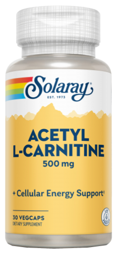 Acetyl L-Carnitine 500 mg 30 Cápsulas Vegetales