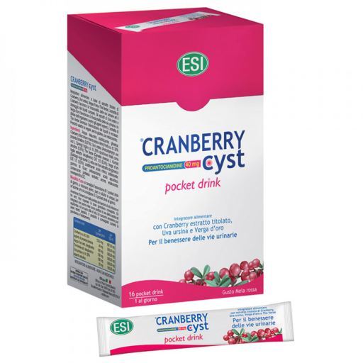 Cranberry cyst pocket drink 16 sobres