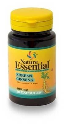 Ginseng koreano 400 miligramos de 50 cápsulas nature essential