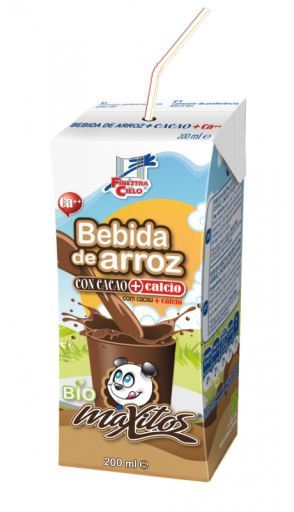 Mini bebida Maxitos de arroz con cacao y calcio 200 mililitros