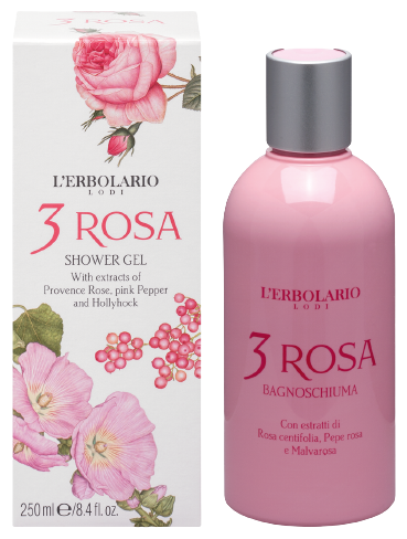 3 Rosa Gel de Baño 250 ml