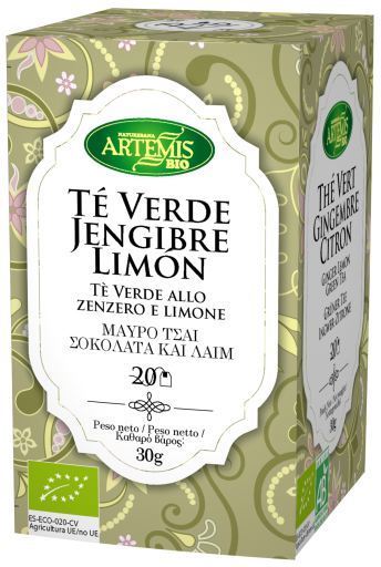 Té Verde Jengibre-Limón Bio 40g