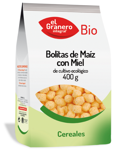 Bolitas de maíz con miel bio 400 gramos