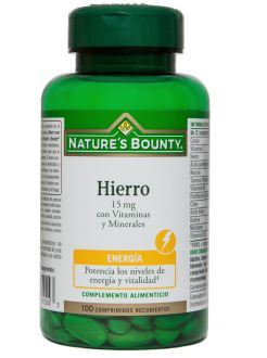 Hierro 15 Mg con Vitaminas y Minerales 100 Comprimidos Recubiertos