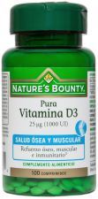 Vitamina D3 25 Mcg 1000 Ui 100 Comprimidos