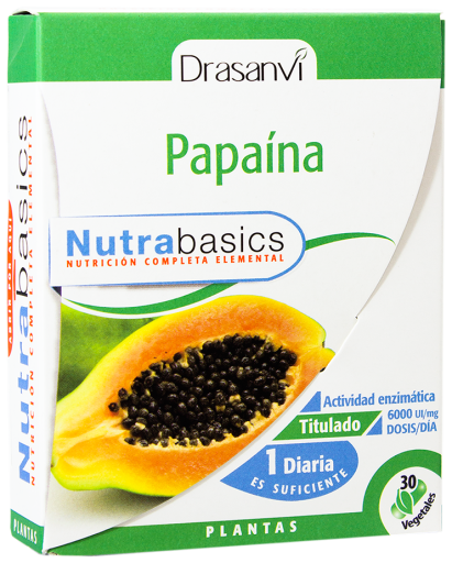 Papaina 30 capsulas Nutrabasicos