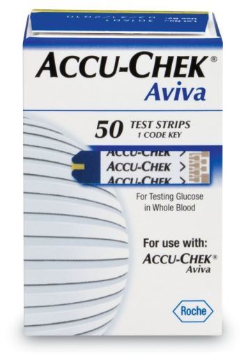 Accuchek Aviva Tiras Reactivas 50 Unidades