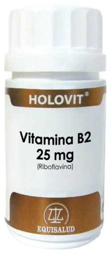 Vitamina B2 Holovit 25 mg Riboflavina Cápsulas