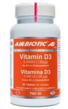 Vitamina D3 5.000 Ui 125 µg. Como D3 O Colecalciferol Tabletas