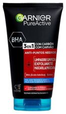Pure Active Gel Limpiador y Exfoliante Facial con Carbón 3 en 1 150 ml
