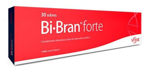 Bi bran forte complemento alimenticio caja sobres.