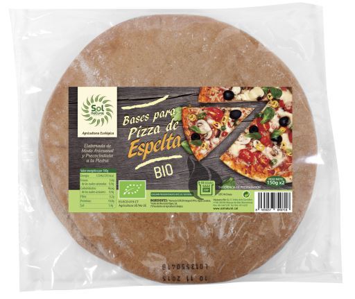 Base de Pizza de Espelta Integral Bio 2 x 150 gr