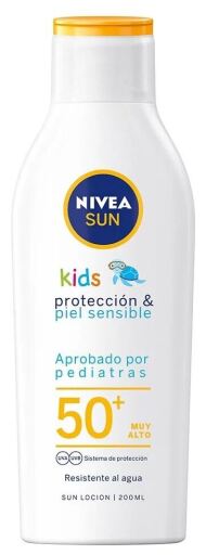 Sun Kids Protect & Sensitive Leche Solar para Niños SPF 50+ 200 ml