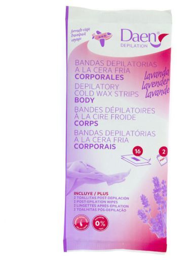 Bandas Depilatorias Lavanda 16 uds