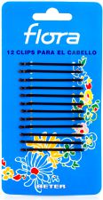 12 Clips Para el Cabello Flora