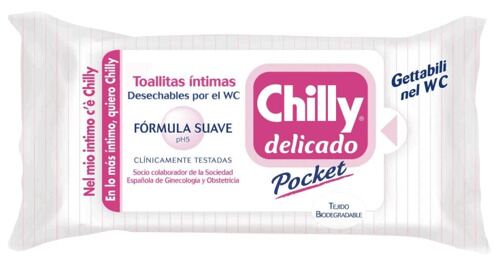 Delicado Pocket Toallitas Íntimas Fórmula Suave 12 Unidades