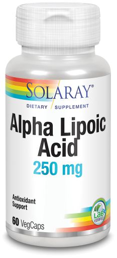 Ácido Alfa-Lipóico 250 mg 60 Cápsulas Vegetales