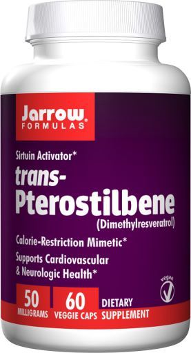 Trans-Pterostilbene 50 mg 60 Cápsulas vegetales