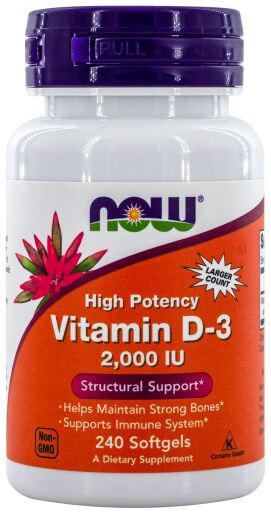 Vitamina D-3 2000 IU 240 Cápsulas