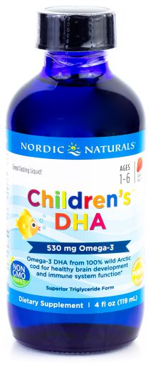 DHA Fresa para Niños 530 mg Omega-3 119 ml