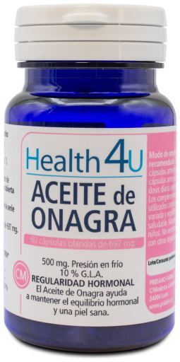 Aceite de Onagra 60 Cápsulas Blandas de 640 mg