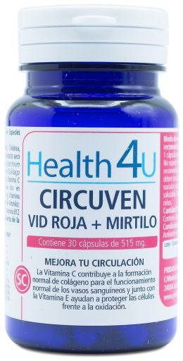 Circuven Vid Roja + Mirtilo 30 Cápsulas de 515 mg