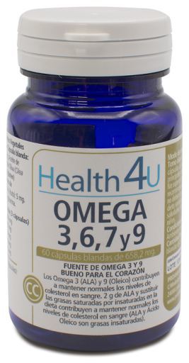 Omega 3, 6 y 9 60 Cápsulas Blandas de 700 mg