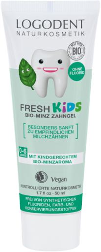 Dentífrico Niños Menta sin Flúor 50 ml