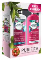 Pack 2 Champús Purificante Fresa blanca & Menta dulce 400 ml