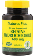 Betaina Hydrochloride 600 mg 90 Comprimidos