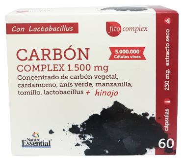 Carbón Vegetal Active Complex 60 Cápsulas