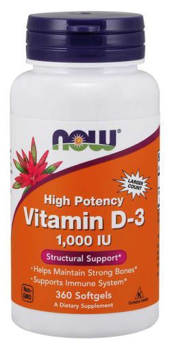 Vitamina D3 1.000 Ui 360 Cápsulas blandas