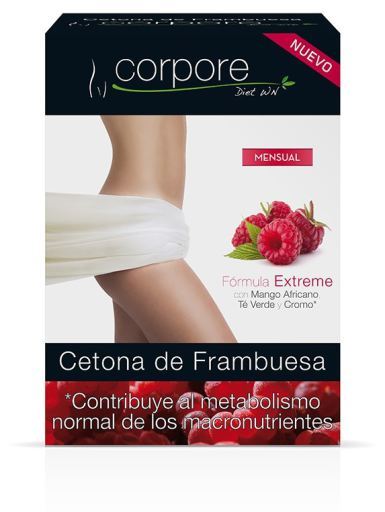 Cetona de Frambuesa 500mg 60 Cápsulas