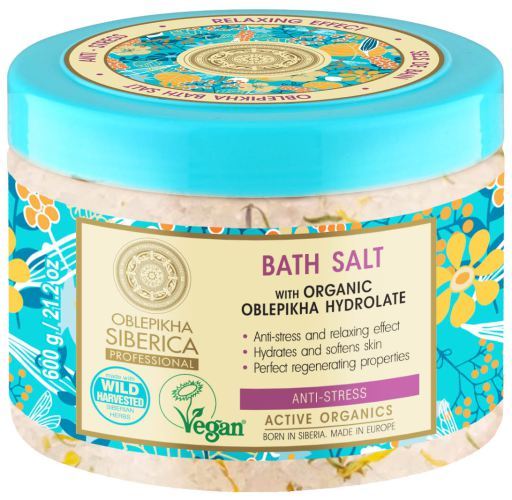 Oblepikha Sal de Baño Antiestrés Orgánico 600 gr