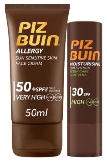 Allergy Crema Facial SPF 50+ 50 ml + Stick Labial SPF 30 4,9 gr