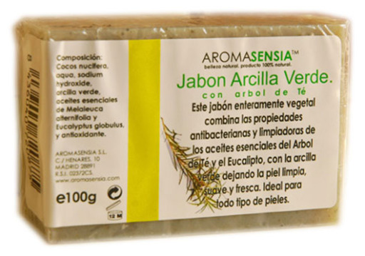 Jabón Arcilla Verde con Árbol de Te 100 gr