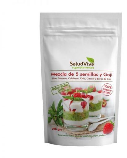 Salud Viva Mezcla 5 semillas + Goji 200gr