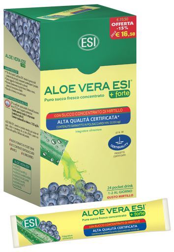 Aloe Vera Zumo+Forte Mirtilo 24 unidades