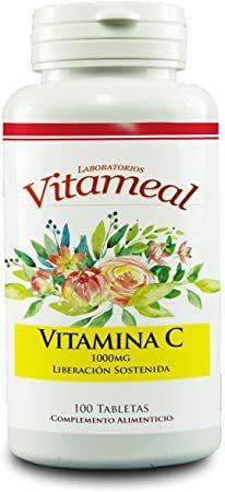 Vitamina C 100 tabletas 1 gr