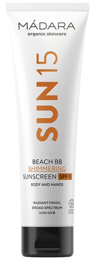 SUN15 Beach BB Protector Solar Brillante Cuerpo y Manos SPF 15 100 ml