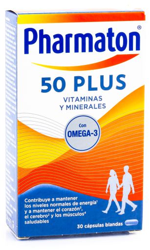 Vitaminas y Minerales 50 Plus 30 Cápsulas