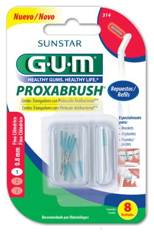 Interdental Proxabrush Refills Fino Cilíndrico