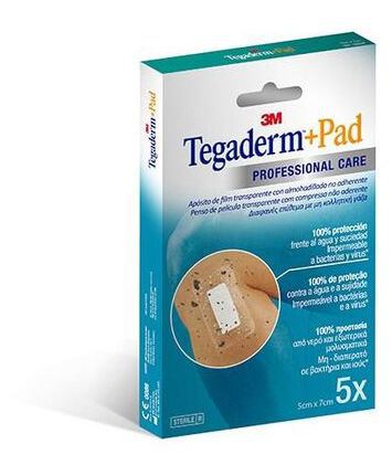 Tegaderm+Pad Apósitos 5x7cm 5 Unidades