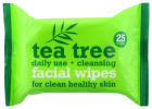 Toallitas Faciales Árbol de Té 25 uds